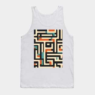 Maze of Dreams: Pastel Labyrinth Journey Tank Top